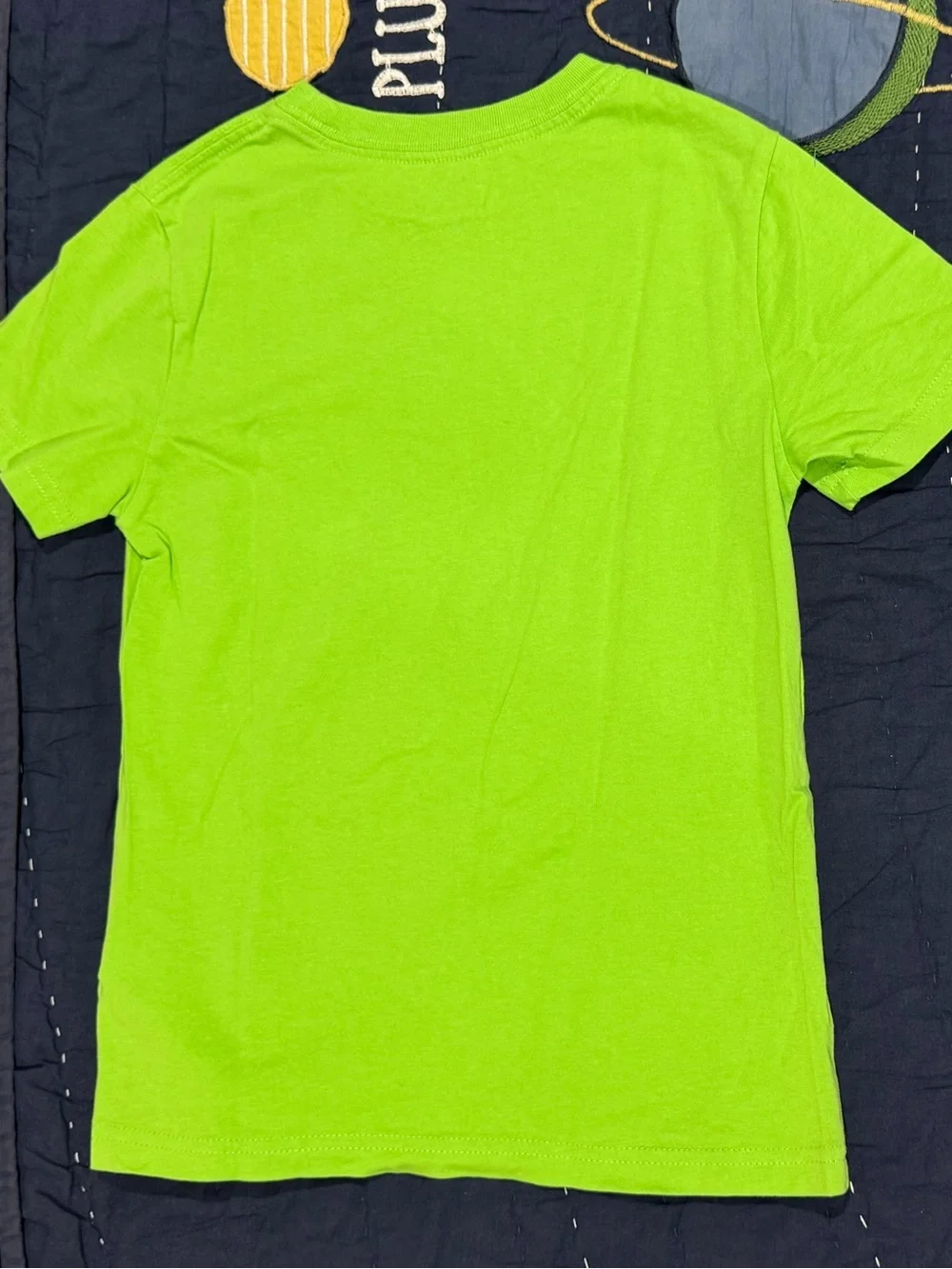 Ralph Lauren Neon Green Crewneck Tee with Red Pony